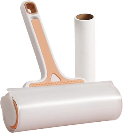 Haarverwijderaar Roller - Pluisverwijderaar - Kleding Reinigen - Sterke Kleefkracht - 55 Vel - Oranje