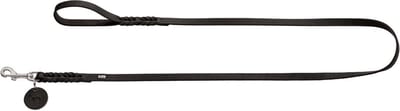 Hunter Hondenriem Solid Education Zwart - 150 x 1.1 cm