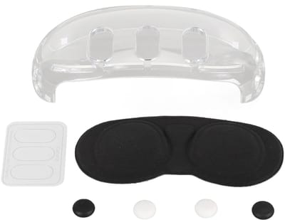 Dailygoods - VR-headsetaccessoires - Lensbeschermhoes - Stofdichte Bescherming - Wasbare Hoes - Anti-kras Bescherming - Geschikt voor Meta 3 - Inclusi...
