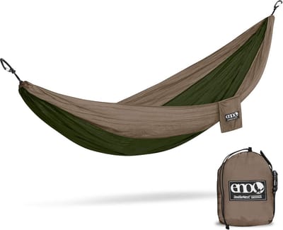 Dubbele Hangmat voor 2 Personen - Sterk, Sneldrogend en Ademend Nylon - Inclusief Karabijnhaken