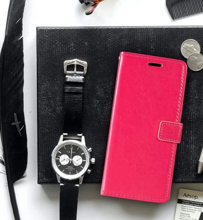 Bookcase Geschikt voor: Sony Xperia 10 II Roze - portemonee hoesje - ZT Accessoires