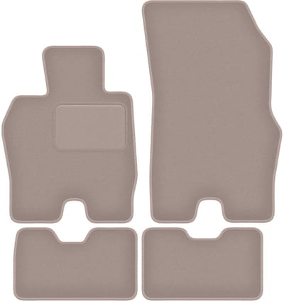 Beige velours vloermatten voor: BMW i8 L15 Roadster (2018-2022)