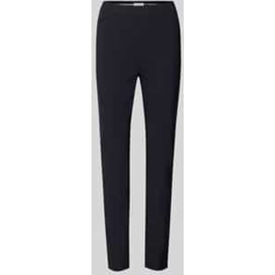 Stoffen broek met smalle pasvorm van crêpe