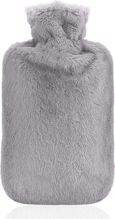Kruik met Hoes - Warmwaterkruik - Waterkruik - 2 liter - Grijs
