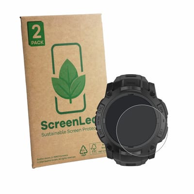 2 Stuks Screenprotector voor Garmin Instinct 3 Tactical Edition (50 mm) - Hoogwaardige Beschermfolie transparant
