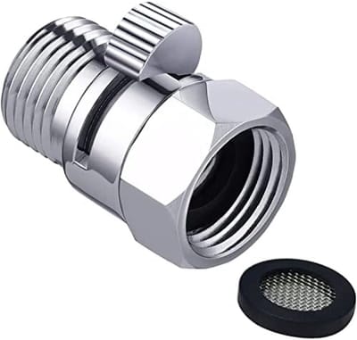 PolkaHome Douche Waterbespaarder, 1/2 Inch, Messing, Chroom Afwerking, Doorstroombegrenzer voor Douche, Handdouche en Keukenkraan