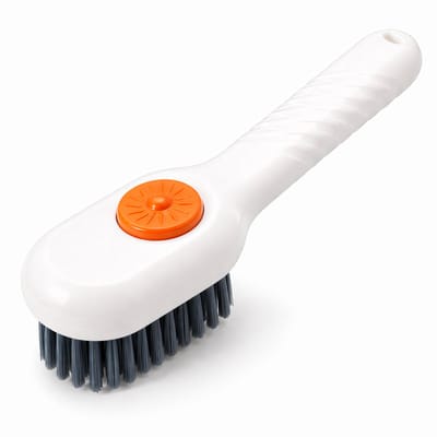 Multifunctionele Schoenpoets Borstel met Dispenser - Sneaker Reiniging - 1 stuk Wit