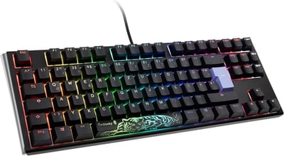 Mechanisch Gaming Toetsenbord TKL Zwart Wit RGB