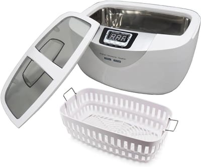 Ultrasone Reiniger - Sieraden Wasmachine - Grondige Reiniging - Met Verwarming - 2.5L Capaciteit - Zilver