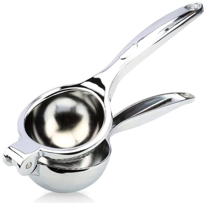 Orion Luxy Serie - Metalen Handmatige Citruspers - 22x7 cm - Ergonomische Handgreep - Vaatwasserbestendig