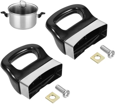 Allecto - Drukpan handvat - Metalen handvat - Universeel - Zwart - Vervangend handvat - Kookgerei - Potten - Koken - Geschikt voor alle potten - Zw..