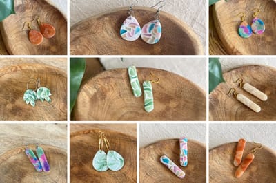 DIY oorbellen polymeerklei - Hobbypakket - knutselen voor volwassenen - knutselen voor kinderen - Little Creations - Kerstcadeau