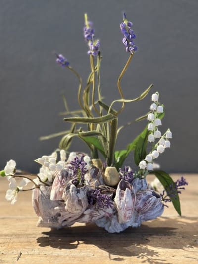 Seta Fiori - Decoratieve grote Barnacle Schelp | Unieke kunstbloemen decoratie