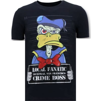 Exclusieve Heren T-shirt - Alcatraz Prisoner - Blauw