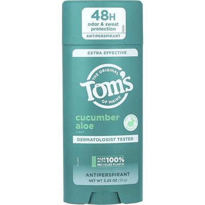 Tom's of Maine, Zeer Effectief Antiperspirant, Komkommer Aloë, 3,25 oz (92 g)