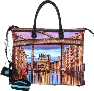 Gabs Leren Schoudertas G3 Plus Holiday Bag Golden Kleurrijke