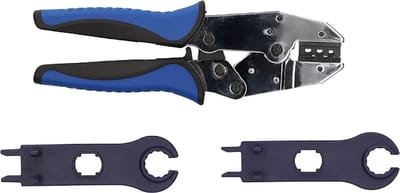 AMW krimptang voor MC4 connectoren 2.5-6mm2 met montagesleutels - set in koffer (96360000)