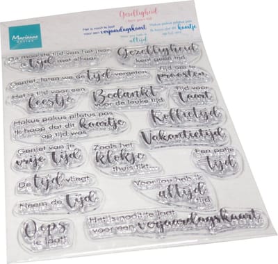 Marianne Design • Clear Stamps Gezelligheid kent geen tijd