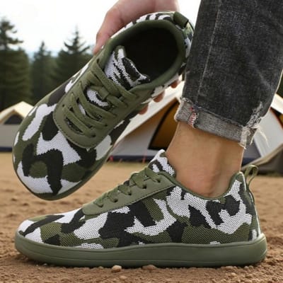 Herenschoenen met brede neus Mode Camouflage Ademend Casual Hardloopschoenen Outdoor Offroad Minimalistische Wandelschoenen Sneakers Heren 36