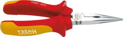 Platte tang - Ronde tang - Klussen binnenshuis - Ergonomische handgrepen - 1 stuk - Meerkleurig
