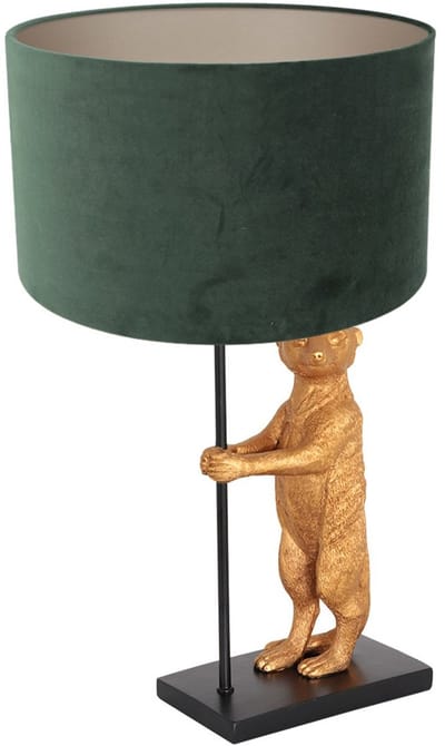 Anne Lighting tafellamp Animaux - zwart - metaal - 30 cm - E27 fitting - 8226ZW