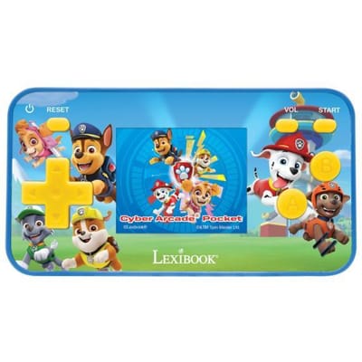 Paw Patrol Draagbare spelconsole Cyber Arcade® Pocket - kleuren LCD-scherm 1.8'' 150 spelletjes waarvan 10 exclusieve Paw Patrol games