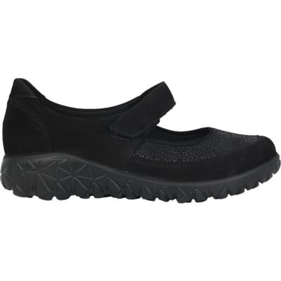 Waldläufer Havy - dames ballerina - Zwart - maat 36 (EU) 3.5 (UK)