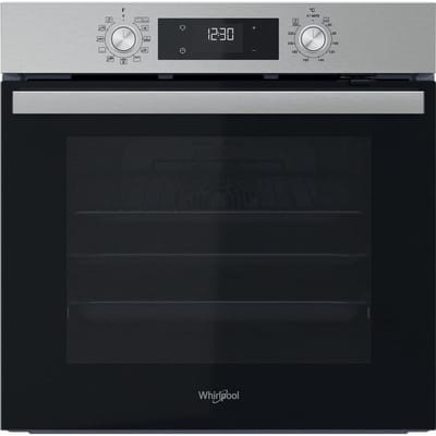 Whirlpool OMR58HU1X - Inbouwoven - Zwart - 71 l - Roestvrijstaal - Zelfreinigend Hydro - Draaiknop - Convectie koken