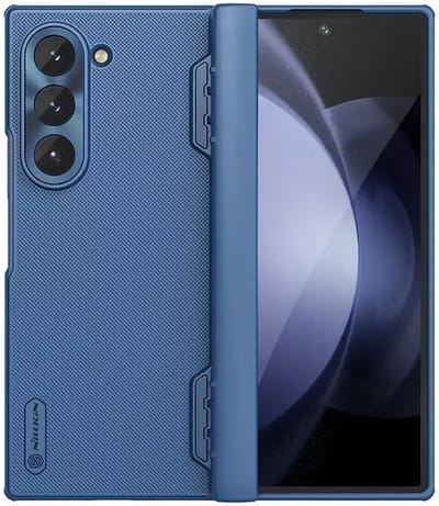 Nillkin Super Frosted Shield Hoesje Geschikt voor Samsung Galaxy Z Fold 6 | Back Cover | Blauw