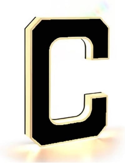 LED Huisnummer Verlichting - Waterdicht - LED - Buitenlamp Op - Decoratieve Tuin - en Gevelverlichting Huisnummer Bord - Letter C