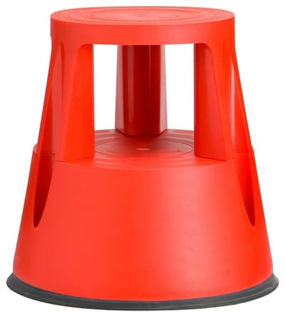 IVOL Opstapkrukje Rood - Verrijdbaar - Draagkracht 150 kg