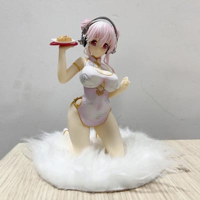 17CM Super Sonico maillot de bain bikini sonique Figurine Bunny Girl Action Anime modèle Poupée jouets Pour Cadeau de Noël gray