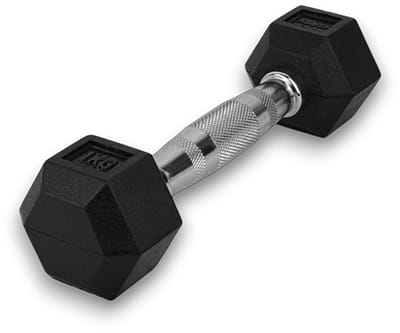 KRAKEN 2x 1 KG (=2KG) Hexagon Dumbbell Set | Stabiele Zeshoekige Vorm | Duurzaam en Comfortabel | Veelzijdig en Betrouwbaar voor Krachttraining | Halter Gewicht voor Fitness | Sport Gym Dumbbell (alt. spelling Dumbel Dumbbel Dumbell) Hand Gewichten
