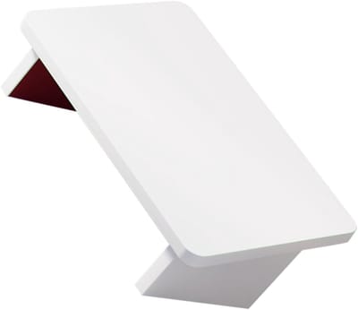 Opstapje Kruk - Voetsteun Bankje - Comfortabel Zitten - Stabiel Houten Frame - 30x24x15 cm - Wit