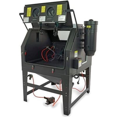 HBM SBC 1200 Straalcabine Met Afzuiging - ZWART