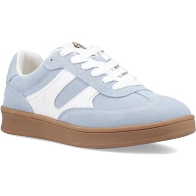 Hush Puppies Maura Suède Dames Blauwe Sneakers