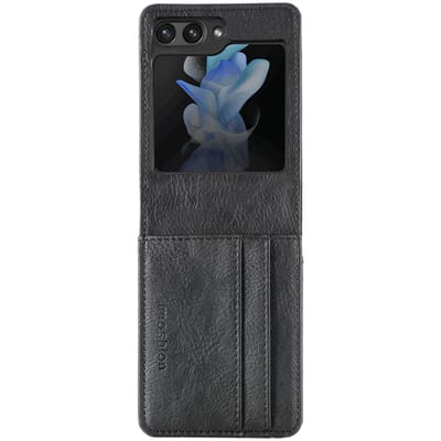 imoshion Hoesje - Geschikt voor Samsung Galaxy Z Flip 5 - Luxe Bookcase flip versie - Zwart