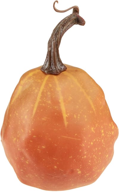 Decoratieve pompoen ter decoratie oranje geel Ø9cm 4 st, 4 Stück