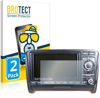 BROTECT - Screenprotector voor Audi A3 8P 2004-2012 RNS-E - Folie Beschermfolie matte 2 Stuks