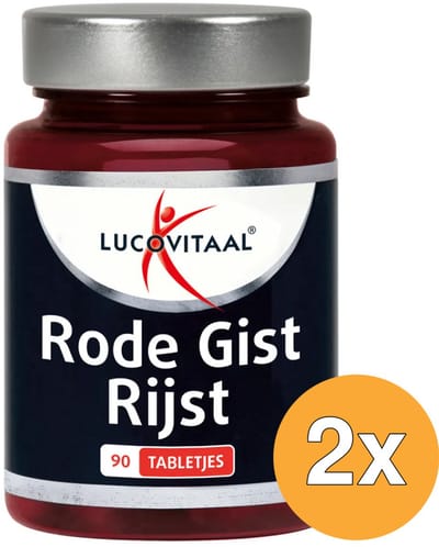 2x Lucovitaal Rode Gist Rijst (90 Tabletjes)