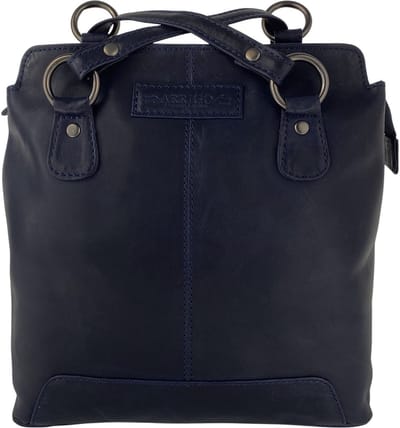 Rugzak Dames • Anti-Diefstal Rugtas • Crossbody • Schoudertas • Leer • Donkerblauw