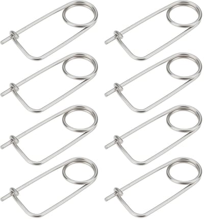 Dailygoods- Veiligheidspen 85 mm - 304 Roestvrij Staal - Veerclip - Corrosiebestendig - Lichtgewicht - Sterke Klemkracht
