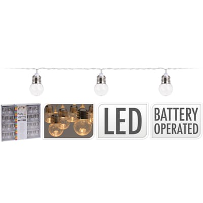LED Verlichtingsnoer met 30 Lampjes Warm Wit