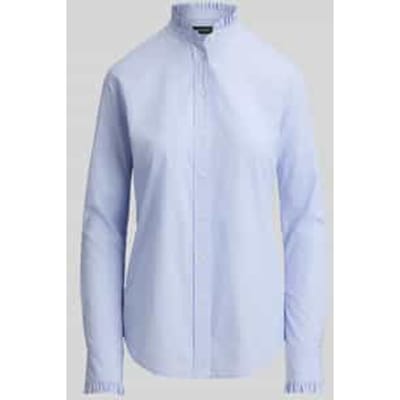 regular fit blouse met lange mouwen van puur katoen