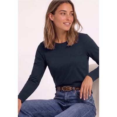 Effen shirt met lange mouwen