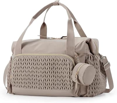 Multifunctionele Luiertas - Handtas - Verstelbare Schouderband - Verzorgingstas voor Baby - Aparte Fopspeen Vak - Voor Reizen Strand - 34 x 17 x 39 cm