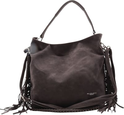 Flora&Co - Handtas - Suede look - grijs
