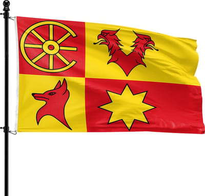 VlagDirect - Nieuwkoop vlag - Gemeente Nieuwkoop vlag - 90 x 150 cm.