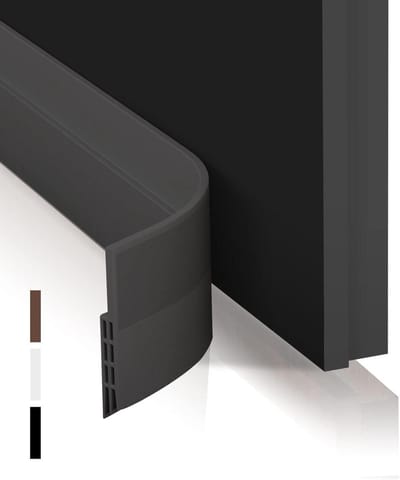 Deurafdichting tochtstopper voor deuren 400 x 5 cm geluidsdicht zwart door seal