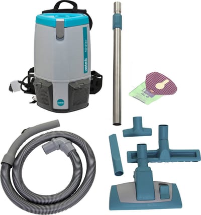 Wetrok Portavac Comfort – Ergonomische Rugstofzuiger voor Professioneel Gebruik met HEPA-H13 Filter